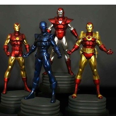 Iron Man 4 pack of statues Bowen Designs # 15 of 300