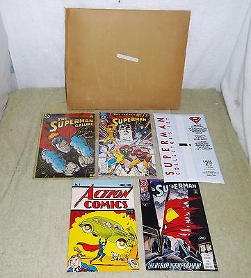 Superman Gallery Legacy Kit Mint In Package COA's Autographed 1993 Set
