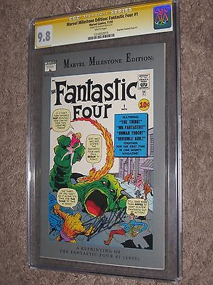 FANTASTIC FOUR #1 CGC 9.8 SS Signed by Stan Lee  Marvel Milestone Edition (Movie