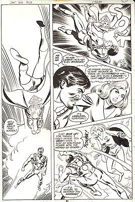 JOSE DELBO SUPERGIRL Superman Family #194  Original Comic Art Bronze DC 1978