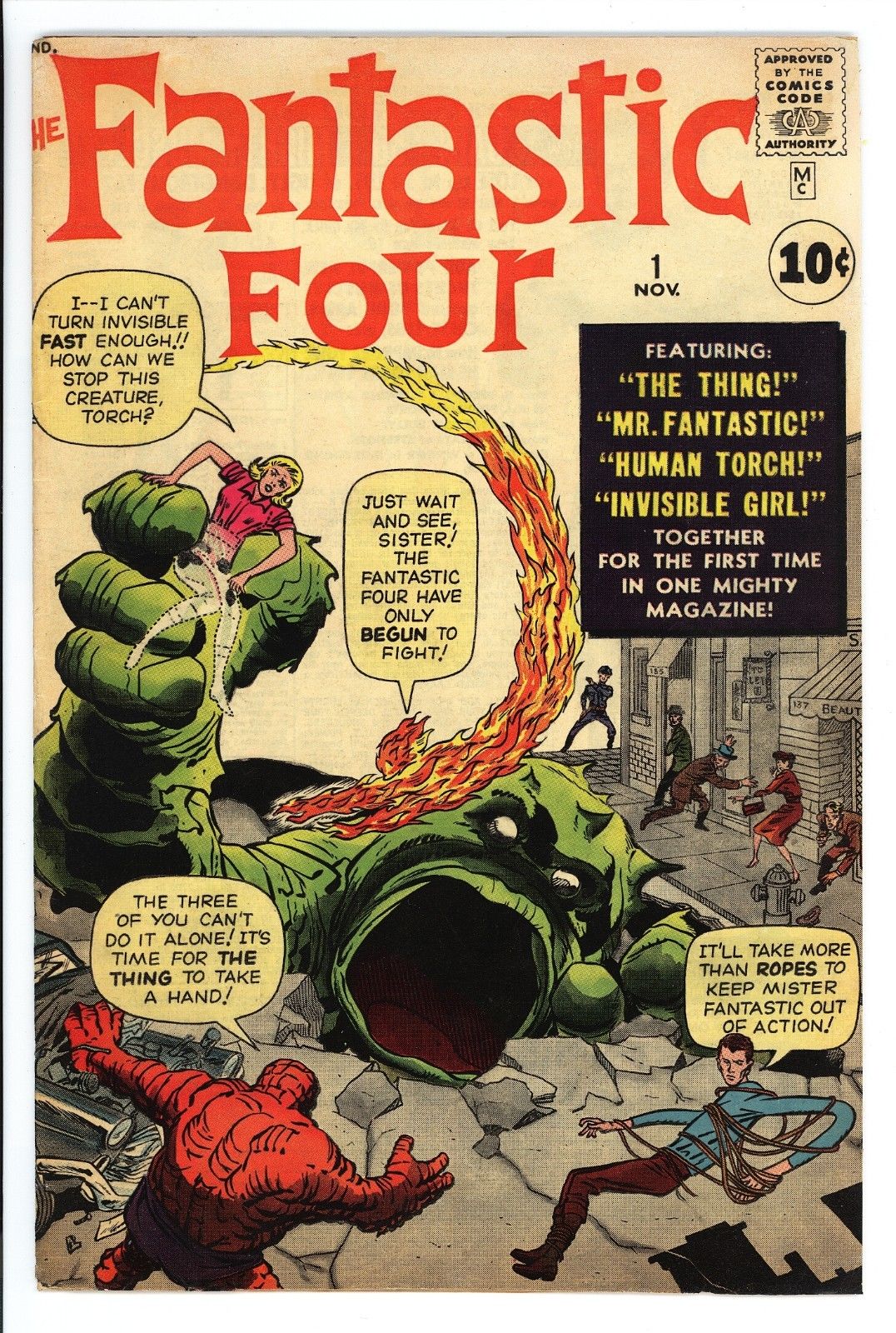 Fantastic Four #1 Vol 1 Super High Grade 1st App of Fantastic Four Original 1961