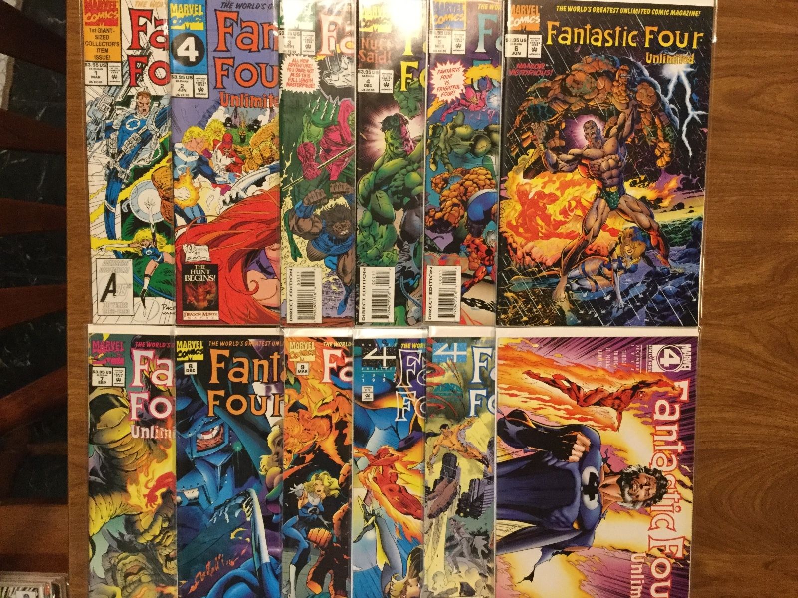 Fantastic Four Unlimited 1-12 Complete Set Namur Hulk Doom Galactus 1993