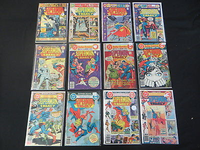 SUPERMAN FAMILY #167 168 174 177 180 182 184 189 194 195 199 201 12 ISSUE LOT