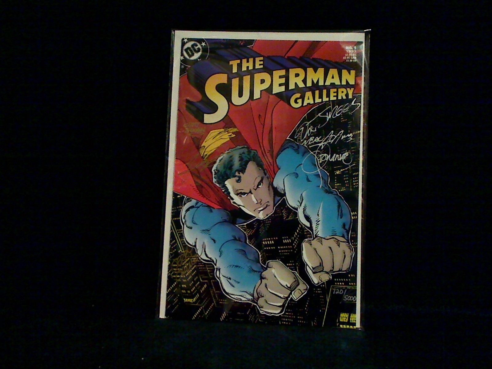 DC SUPERMAN GALLERY # 1 SIGNED BY ADAMS, STERANKO, PEREZ, ORDWAY & MORE 720/5000