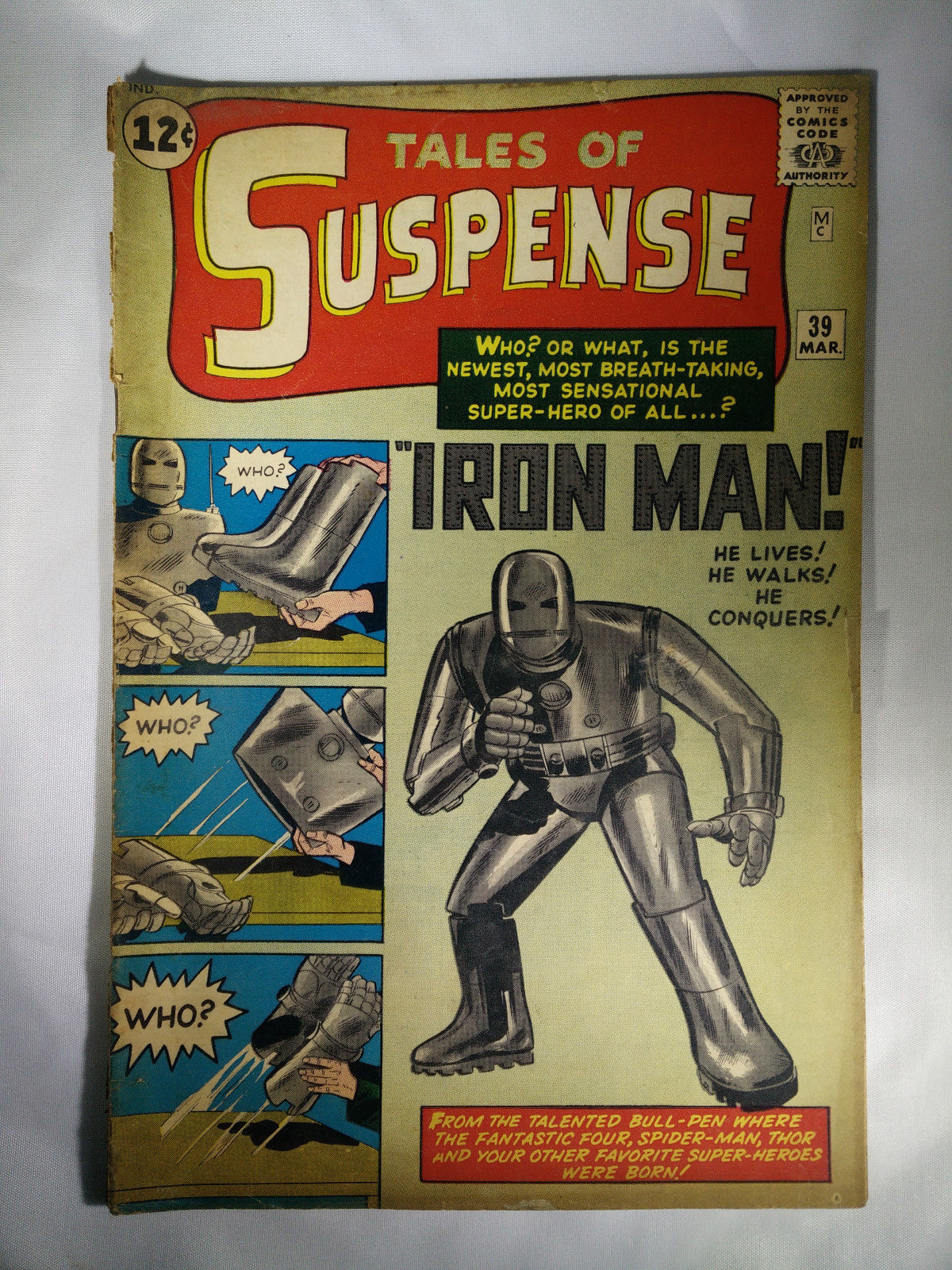 Marvel Tales of Suspense #39 No 39 First App. of Iron Man 1963 Silver Comic Book