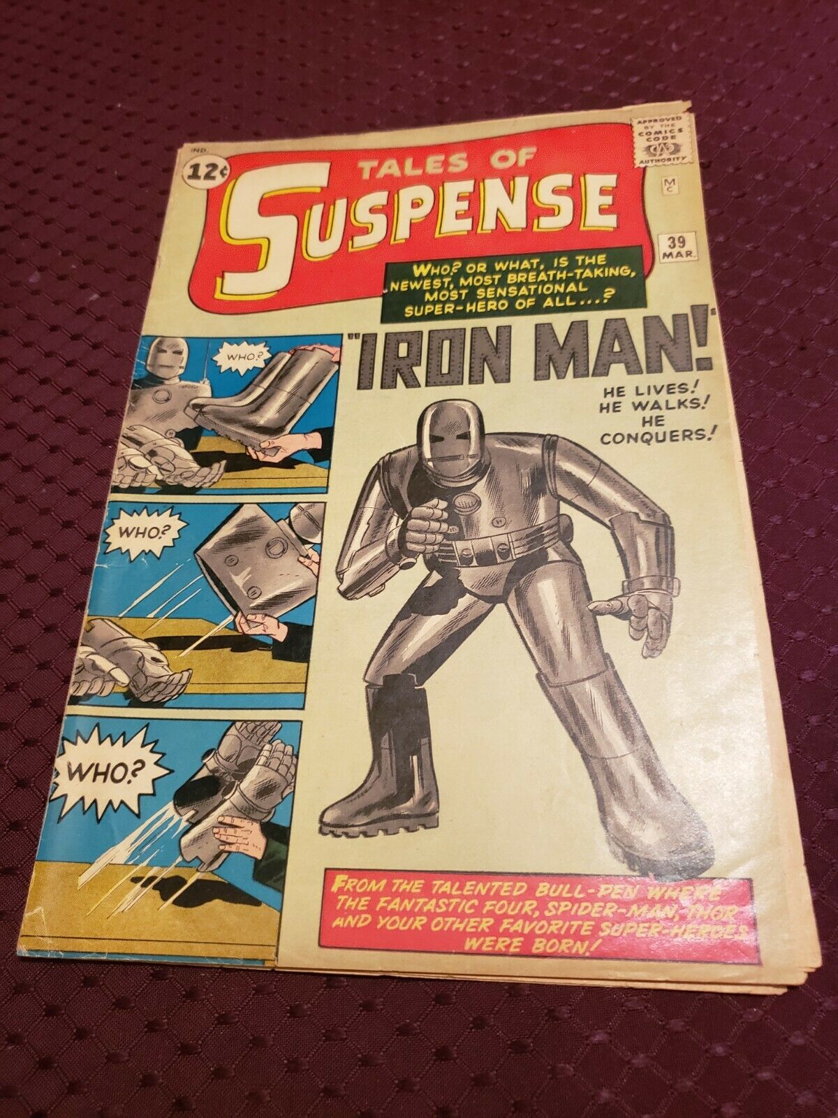 comicsvalue.com - TALES OF SUSPENSE #39 Fair Good 1.5 CBG Iron Man 1st