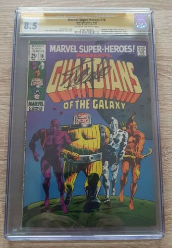 Marvel Super Heroes#18 CGC 8.5 Certified &Signed By Stan Lee