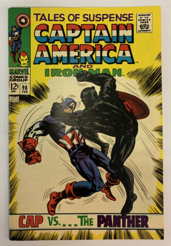 Tales Of Suspense #98 Marvel Comics 1968 VF- Black Panther Vs. Captain America