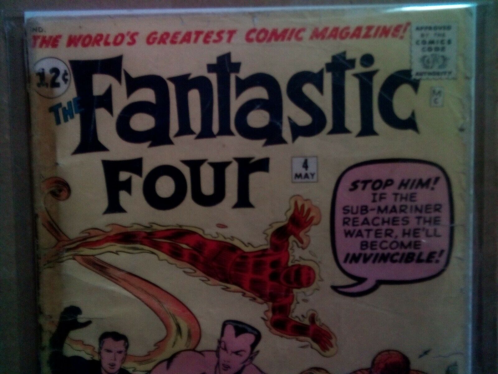 CGC 1.0 Fantastic Four #4 Appearance Sub-Mariner 1962